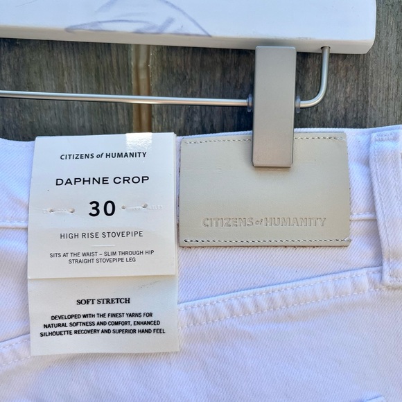 *NWT Citizens of Humanity | Daphne Crop High Rise Stovepipe Raw Hem Jeans Size30 - Picture 8 of 10